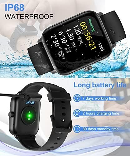 Smart Watch for Men Women with Bluetooth Call, Alexa Built-in1.8 DIY Dial 7