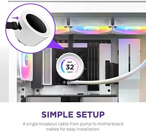 NZXT Kraken Elite RGB 360 – RL-KR36E-W1 – 360mm AIO CPU Liquid Cooler 6