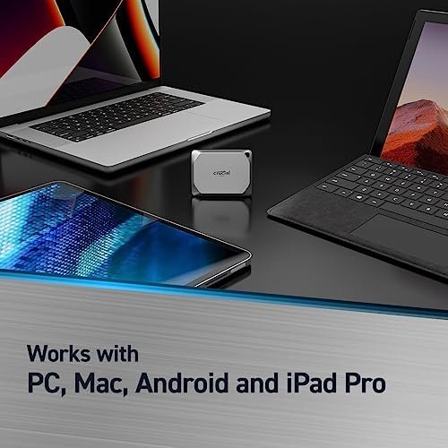 Crucial X9 Pro 1TB Portable SSD – Up to 1050MB/s Read and Write 4