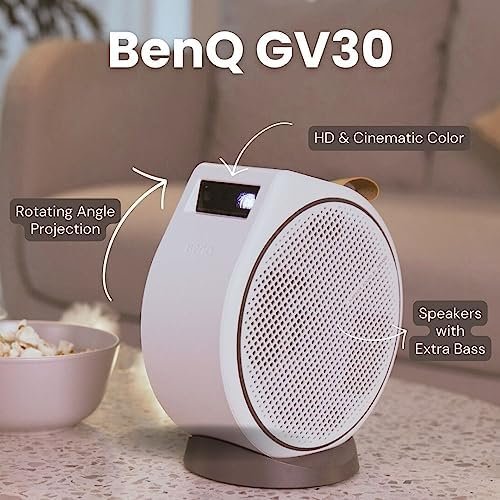 BenQ GV30 LED Portable Ceiling Projector with 135˚ Rotating Angle Projection 2