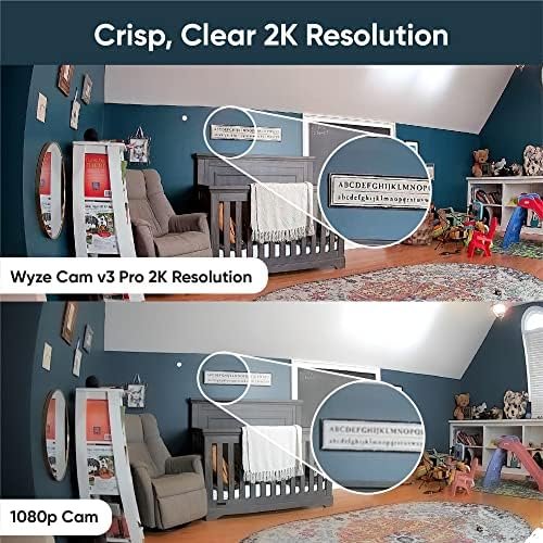 WYZE Cam v3 with Color Night Vision, Wired 1080p HD Indoor/Outdoor Video Camera 3
