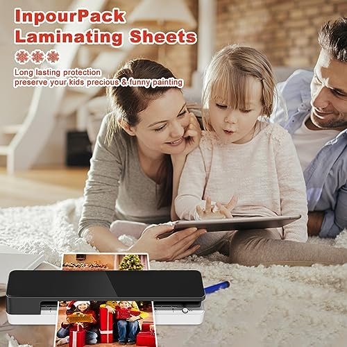 InpourPack Laminating Pouches, 3 Mil Clear Thermal Laminating 7