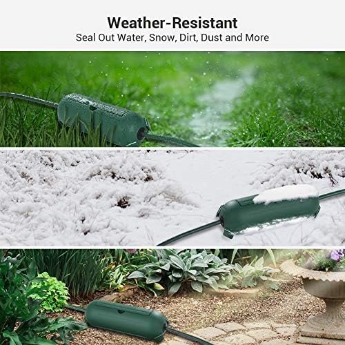 DEWENWILS [4 Pack] Outdoor Extension Cord Safety Cover, Weatherproof Electrical 2