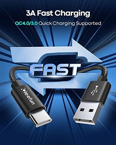 USB C Cable [6ft, 5-Pack], CLEEFUN USB A to Type C Cable Fast Charging C Charger 2
