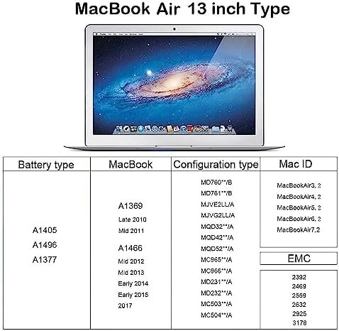 XINGLT Replacement Laptop Battery for Apple MacBook Air 13 inch A1466 7