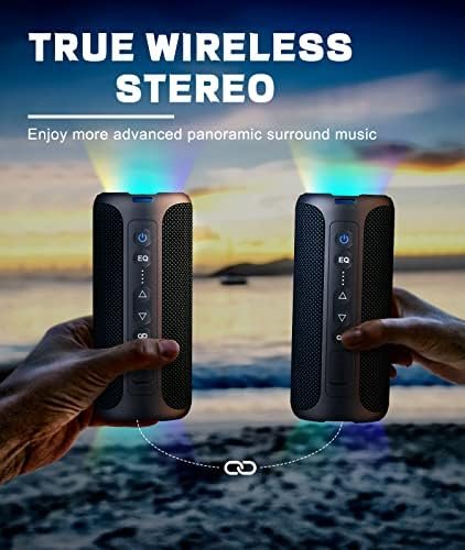 Bluetooth Speakers, Ortizan 40W Loud Stereo Portable Speaker, IPX7 Waterproof 6