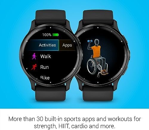 Garmin Venu 3 Slate Stainless Steel Bezel 1.4-Inch AMOLED Touchscreen Display 5