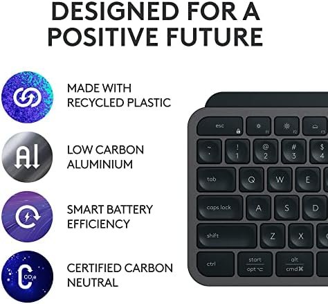 Logitech MX Keys S Wireless Keyboard, Low Profile, Quiet Typing, Backlighting 6