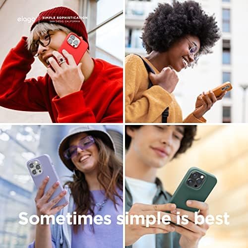 elago Compatible with iPhone 14 Case, Liquid Silicone Case, Full Body Protective 3