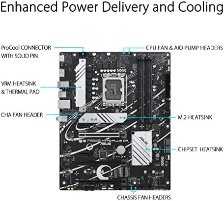 ASUS Prime H770-PLUS D4 Intel® H770(13th and 12th Gen) LGA 1700 ATX Motherboard 3