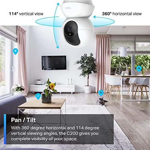 TP-Link Tapo Pan/Tilt Security Camera for Baby Monitor, Pet Camera w/ Motion 3