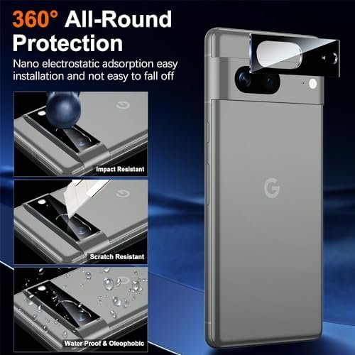 UniqueMe for Google Pixel 8 Screen Protector, [Compatible Fingerprint Unlock] 5