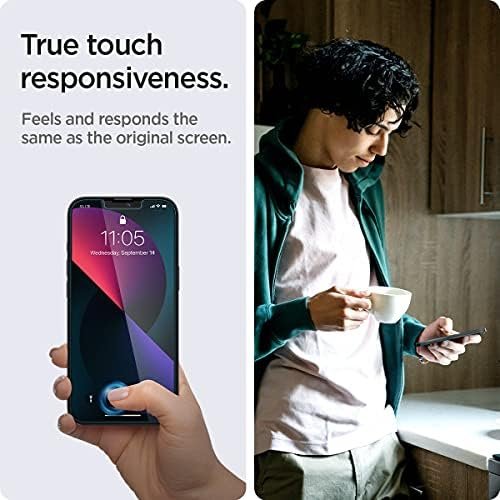 Spigen Tempered Glass Screen Protector [GlasTR EZ FIT] designed for iPhone 14 4