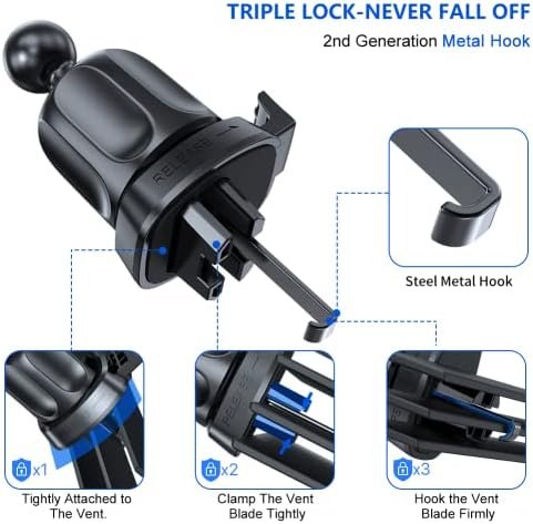 Miracase Upgraded-2nd Generation Universal Phone Holder for Car, Air Vent Car 3