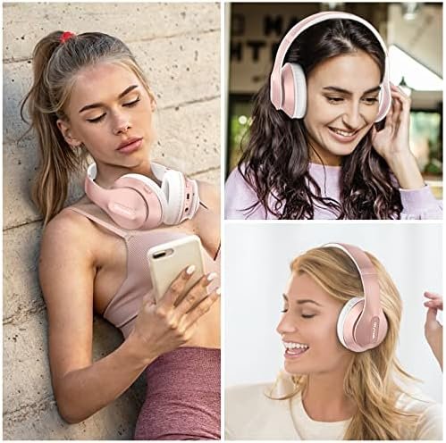 Glynzak Wireless Headphones Over Ear 65H Playtime HiFi Stereo Headset 7