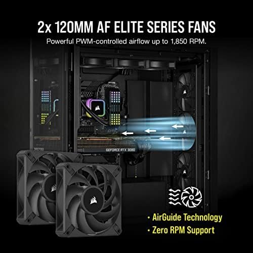 Corsair iCUE H100i RGB Elite Liquid CPU Cooler (16 Dynamic RGB LEDs, 120mm AF 4