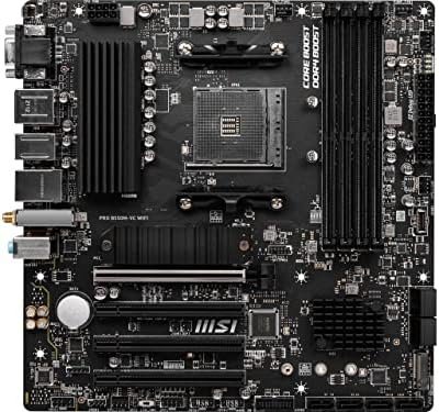 MSI PRO B550M-VC WiFi ProSeries Motherboard (AMD AM4, DDR4, PCIe 4.0, SATA 3