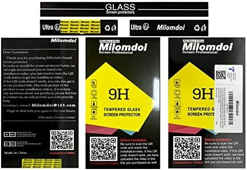 Milomdoi [3+3 Pack] for Samsung Galaxy S23 Ultra Screen Protector [Not Glass] 8