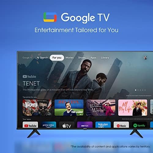 Hisense 55A68H – 55 inch Smart Ultra HD 4K Dolby Vision HDR10 Google TV 4