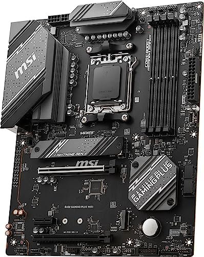 MSI B650 Gaming Plus WiFi Gaming Motherboard (AMD AM5, ATX, DDR5, PCIe 4.0, M.2 3