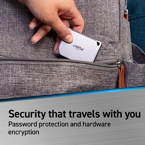 Crucial X9 Pro 1TB Portable SSD – Up to 1050MB/s Read and Write 5