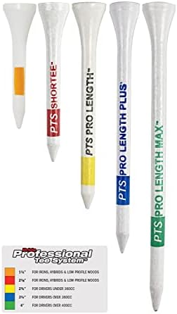 Pride SSPT34135 Professional Tee System 3-1/4″ Pack of 135 Golf Tees-White 3