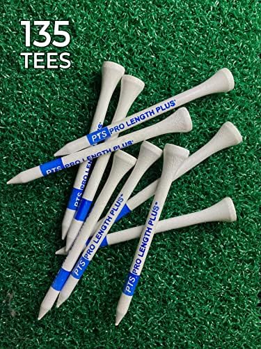 Pride SSPT34135 Professional Tee System 3-1/4″ Pack of 135 Golf Tees-White 4