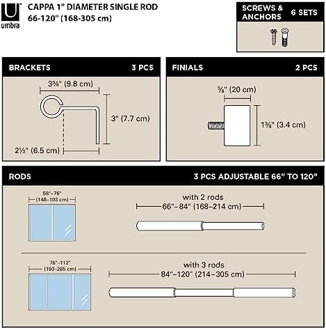 Umbra Cappa Curtain Rod 2