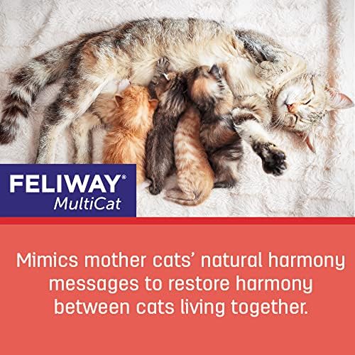 FELIWAY MultiCat Calming Pheromone Diffuser for house-cats, 30 Day Starter Kit 7
