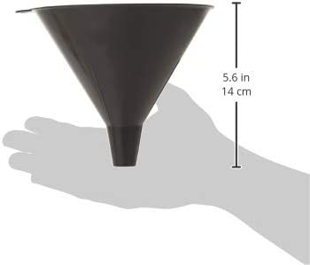 LUMAX LX-1602 Black 16 oz. (480 mL) Plastic Funnel, Flexible 5