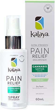 KaLaya Pain Relief Spray with Cannabis Sativa Seed Oil (60 mL) - Fast Acting