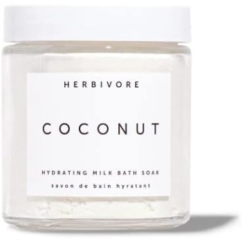 HERBIVORE Coconut Milk Bath Soak – Skin Hydrating & Softening, Soothing Light