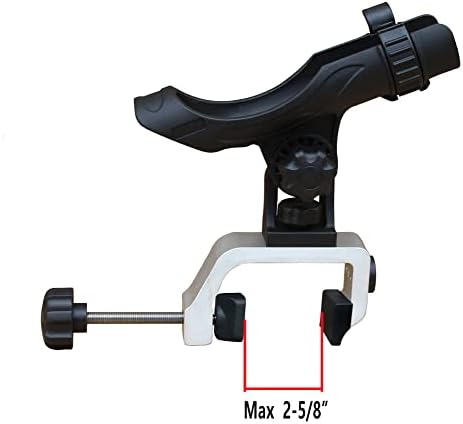 Brocraft Power Lock Fully Adjustable Rod Holder with Aluminum Universal Clamp 5