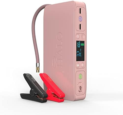 HALO Bolt Air +, Portable Vehicle Jump Starter with Air Compressor