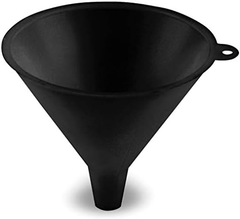 LUMAX LX-1602 Black 16 oz. (480 mL) Plastic Funnel, Flexible