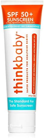 Thinkbaby SPF 50+ Baby Sunscreen Lotion, Dermatologist Recommended