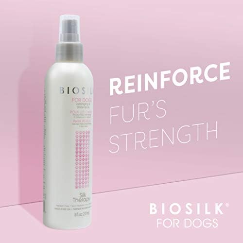 BioSilk for Dogs Silk Therapy Detangling Plus Shine Mist for Dogs 4