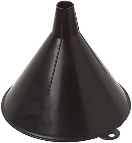 LUMAX LX-1602 Black 16 oz. (480 mL) Plastic Funnel, Flexible 3