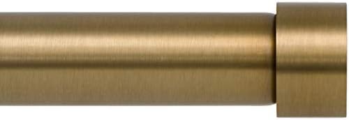 Ivilon Drapery Window Curtain Rod – End Cap Style Design 1 Inch Pole