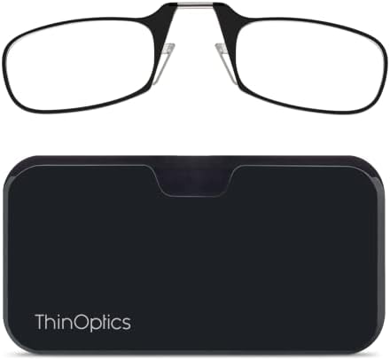 ThinOptics Universal Pod Case + Rectangular Reading Glasses