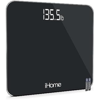 iHome Digital Scale Step-On Bathroom Scale - iHome High Precision Body Weight