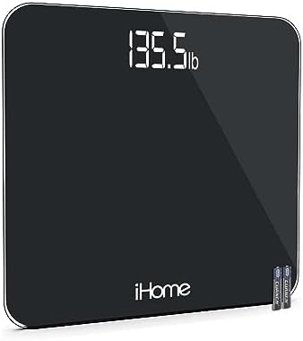 iHome Digital Scale Step-On Bathroom Scale - iHome High Precision Body Weight