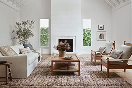Amber Lewis x Loloi Billie Collection BIL-01 Ink / Salmon 7′-6″ x 9′-6″ Area Rug 12