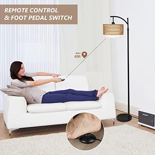 Arc Floor Lamp for Living Room with 3 Color Temperatures, Farmhouse Floor Lamps 6