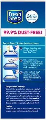 Fresh Step Clumping Cat Litter, Multi-Cat Odor Control, 14 lbs 12