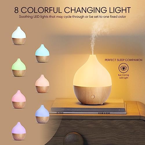SALKING Essential Oil Diffuser, 100ml Small Aromatherapy Diffuser, Ultrasonic 2