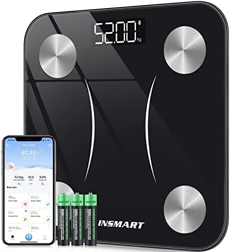 Bluetooth Body Fat Scales, INSMART Smart Digital Bathroom Weight