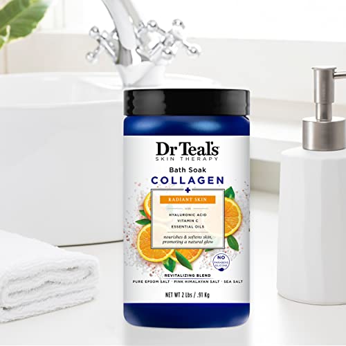 Dr Teal’s Skin Therapy Epsom Salt Bath Soak Collagen + Radiant Skin 6