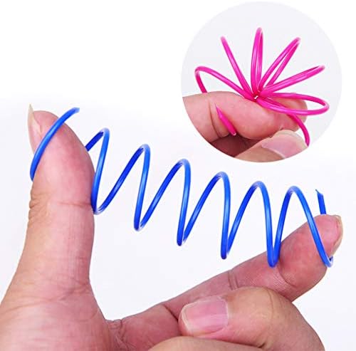 Andiker Cat Spiral Spring, 12 Pc Cat Creative Toy to Kill Time and Keep Fit 2