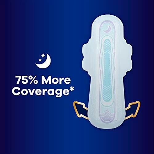 Always Ultra Thin Overnight Pads with Wings, Size 4, Overnight 6
